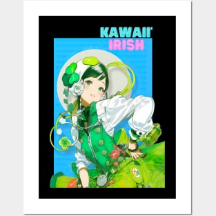 Kawaii Irish Posters and Art
